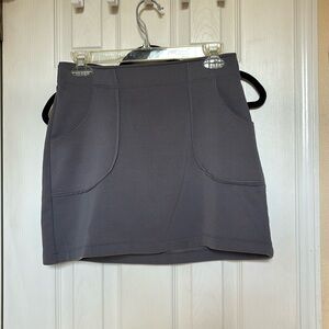 Athleta charcoal grey mini skirt